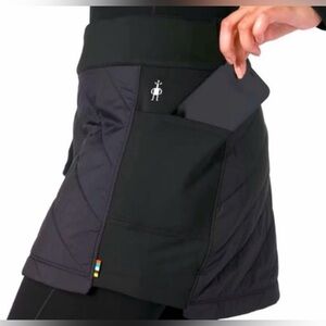 Smartwool Black Quilted Skirt with Pocket